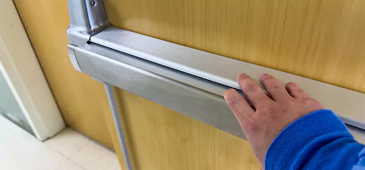 Installing a Push Bar on a Door Cinco Ranch